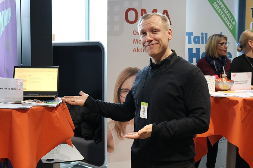 TE-toimisto oli mukana rekrytapahtumassa
