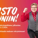 Mies TAKKin Loistoduunin mainoksessa