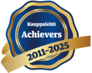 Blue Kauppalehti Achievers 2011-2025 sinetti.
