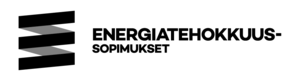 Musta energiatehokkuussopimukset logo.
