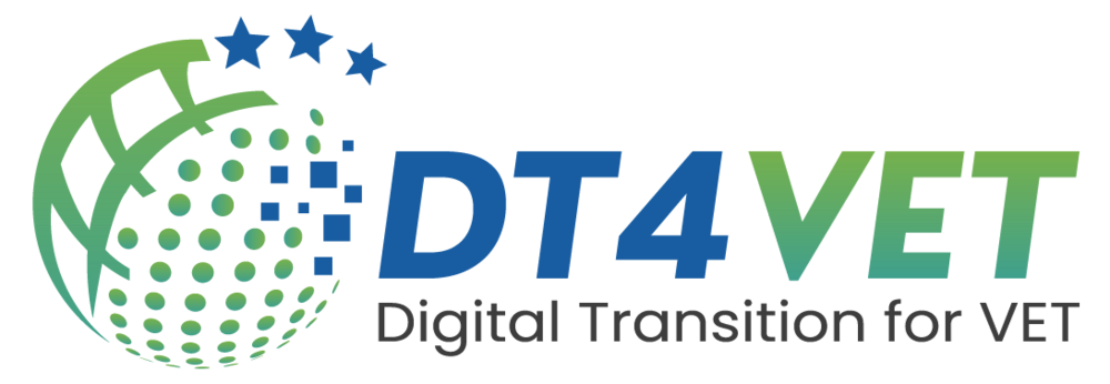 DT4VET - Digital transition for VET -textlogo.