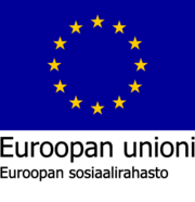 Euroopan sosiaalirahaston EU lippulogo.