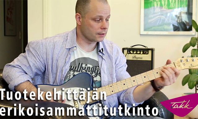 Marko Tienhaara esittelee kehittämäänsä kitaraefektiä