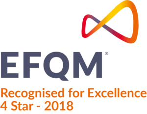 EFQM Recognised for Excellence 4 tähden tunnustus EFQM Recognised for Excellence 4 tähden tunnustus