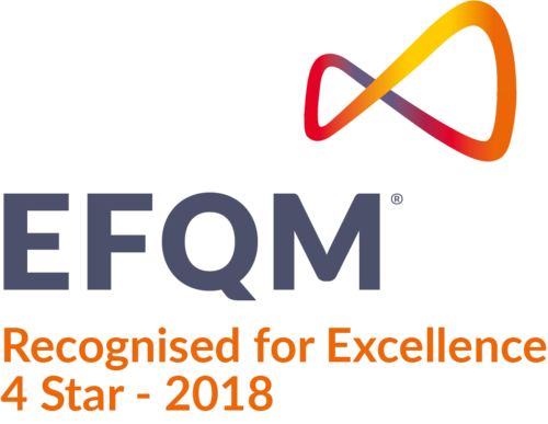 EFQM Recognised for Excellence 4 tähden tunnustus EFQM Recognised for Excellence 4 tähden tunnustus