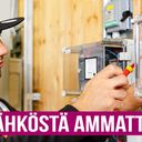 Sähköasentaja työssään