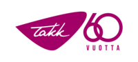TAKKin logo ja 60 v. logo.