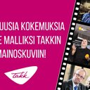 Filminauhassa kolme kuvaa, joista yhdessä henkilö painaa kypärää päähän, yhdessä jonglöörataan keittiössä sitruunoilla ja yhdessä henkilö katsoo suoraan kameraan puku päällä.